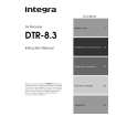 INTEGRA DTR8.3 Owners Manual