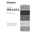 INTEGRA DTR6.3 Owners Manual