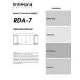 INTEGRA RDA7 Owners Manual